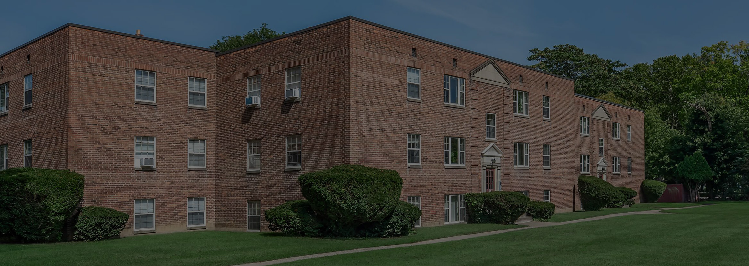 exterior of an apartment building